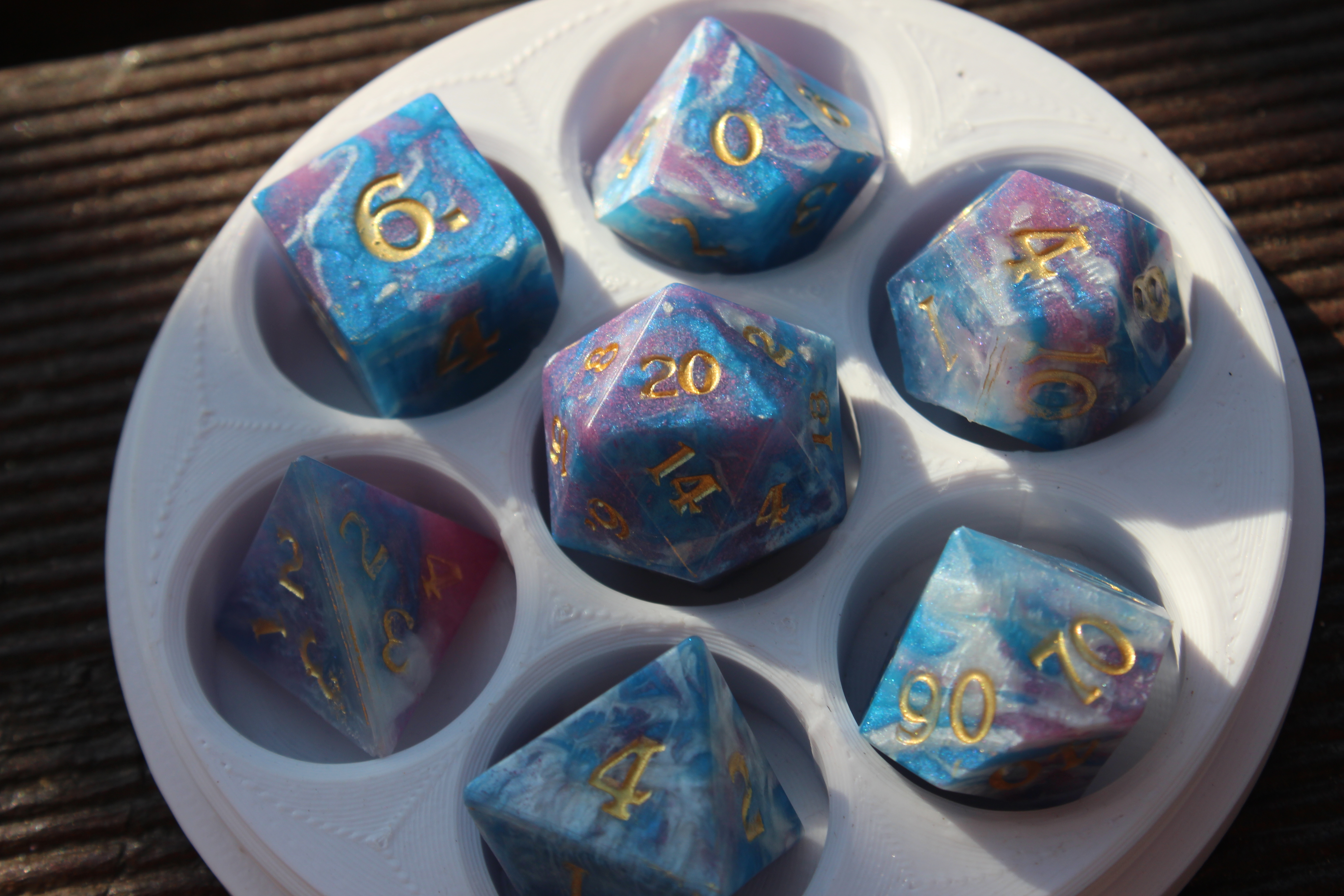Handmade Resin Dice example 70