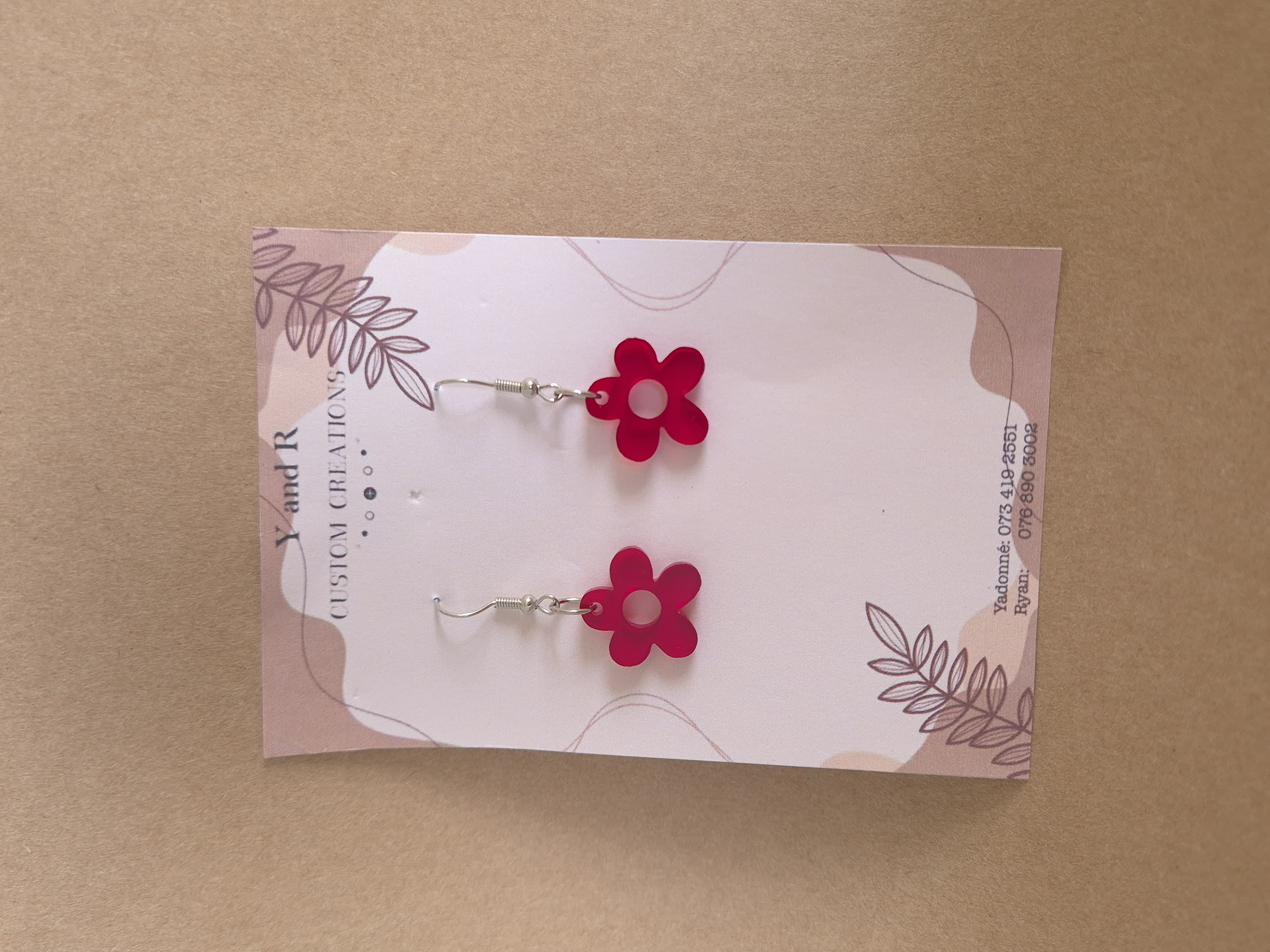 Laser-Cut Earrings example 2