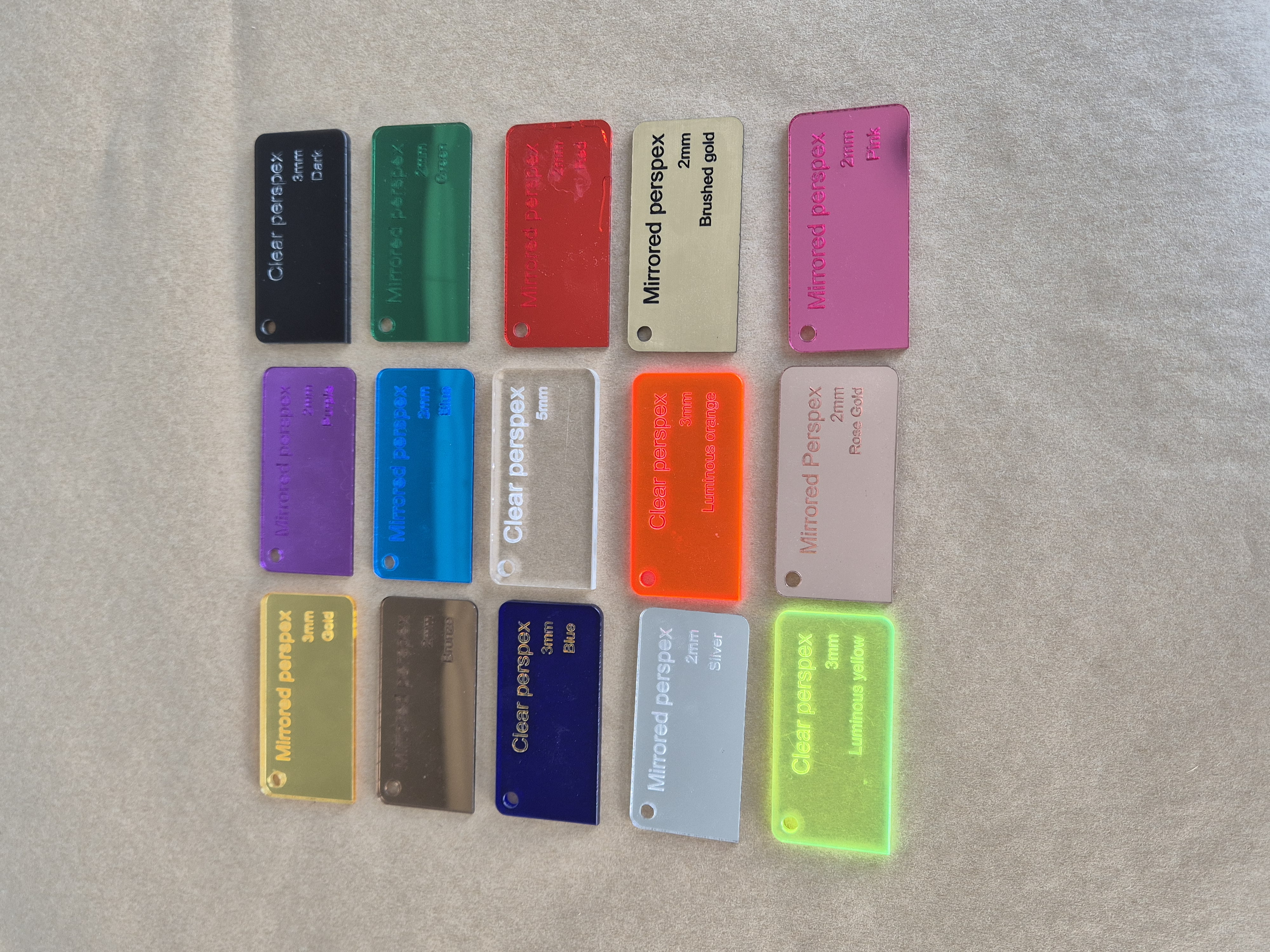 Material and Finish Samples example 3